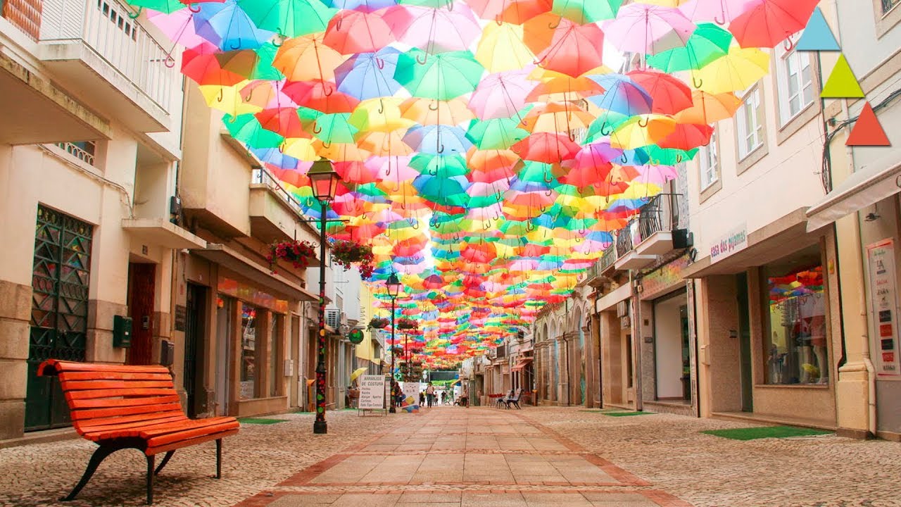 calles bonitas, paraguas