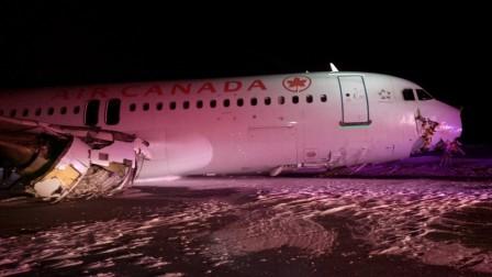 Investigan accidente de avión de Air Canadá que cubría la ruta Toronto-Halifax