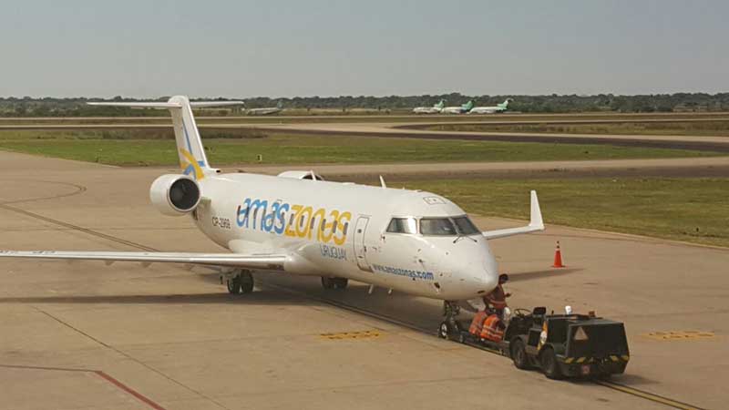 Aviones de Amaszonas vuelan con la Marca País Uruguay Natural