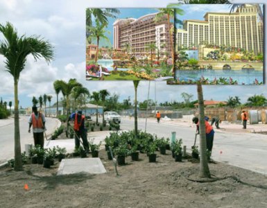 El mayor resort del Caribe cumple un año de obras y sigue creciendo en Bahamas