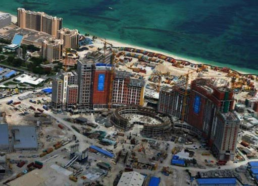 Mega resort Baha Mar va tomando forma en Bahamas
