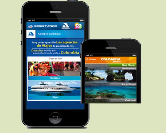 Colombia comparte su oferta turística en cuatro aplicaciones para móviles