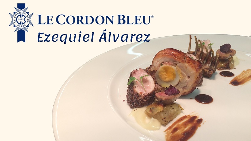 Ezequiel Álvarez, ganador del V Premio Promesas de la alta cocina de Le Cordon Bleu Madrid