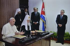 Declaración Conjunta del Papa Francisco y del Patriarca Kirill de Moscú y de Toda Rusia