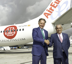Acuerdo entre Legálitas y Air Europa beneficia a más de un millón de viajeros