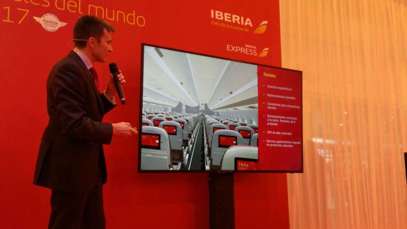 Iberia presenta su nuevo avión A350-900 durante FITUR