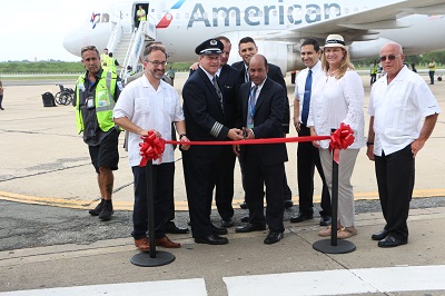 American Airlines comienza sus vuelos regulares a Cuba por Cienfuegos