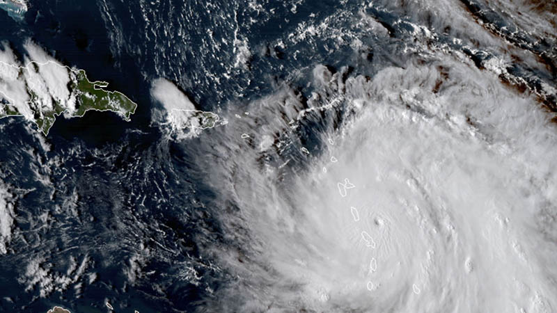 El huracán María tocó tierra en Puerto Rico