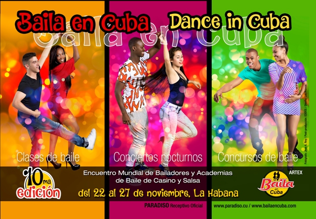 Baila en Cuba, programa especializado de Paradiso, agencia de turismo cultural de Artex, arriba este año a su 10mo aniversario.
