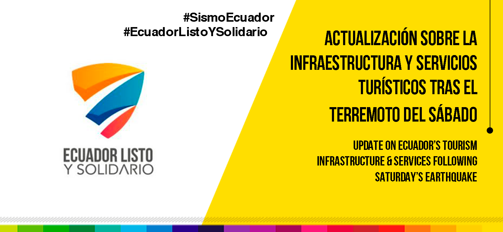 Mintur de Ecuador actualiza sobre daños al turismo por terremoto