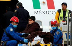 Turistas mexicanos heridos en Egipto se recuperan en su país