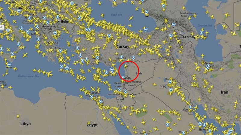 Advierten a las aerolíneas sobre ataques con misiles en zona de guerra en Siria