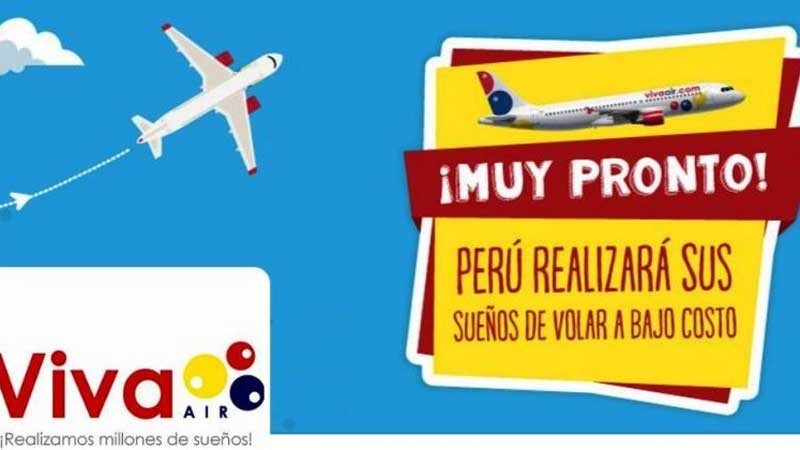 Viva Air Perú, filial de VivaColombia, iniciará operaciones el 9 de mayo