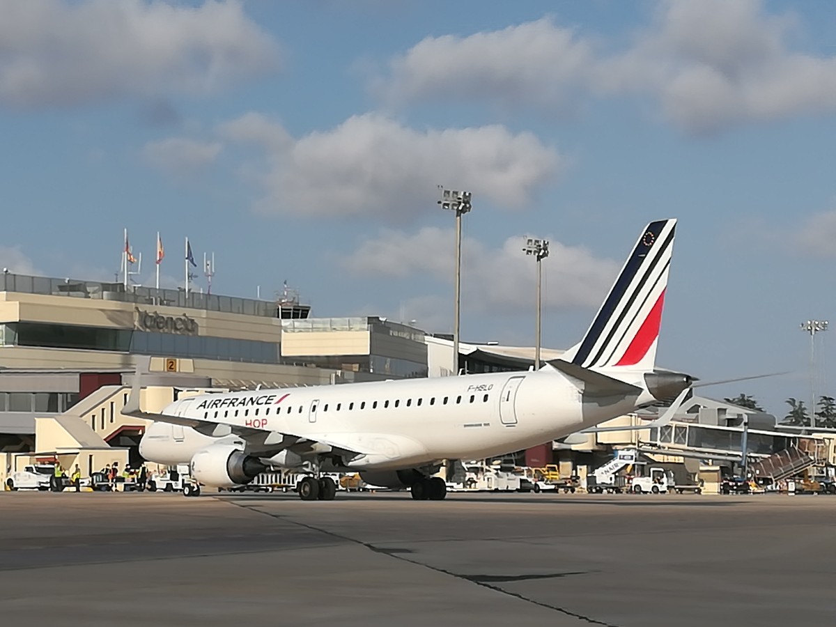 vuelo inaugural de Air France a Valencia