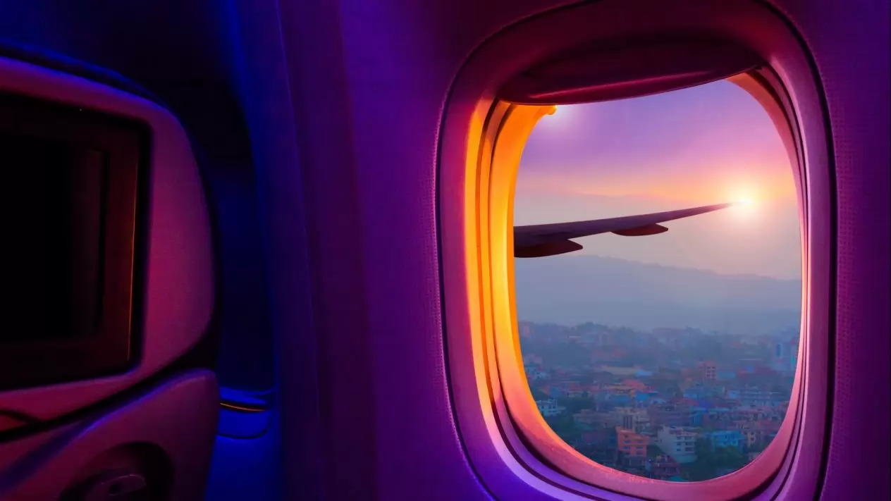 ventanilla de un avión