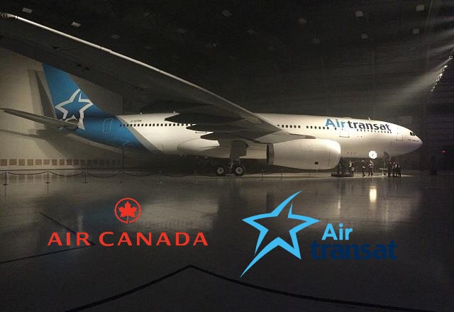 Air Canada Transat logos