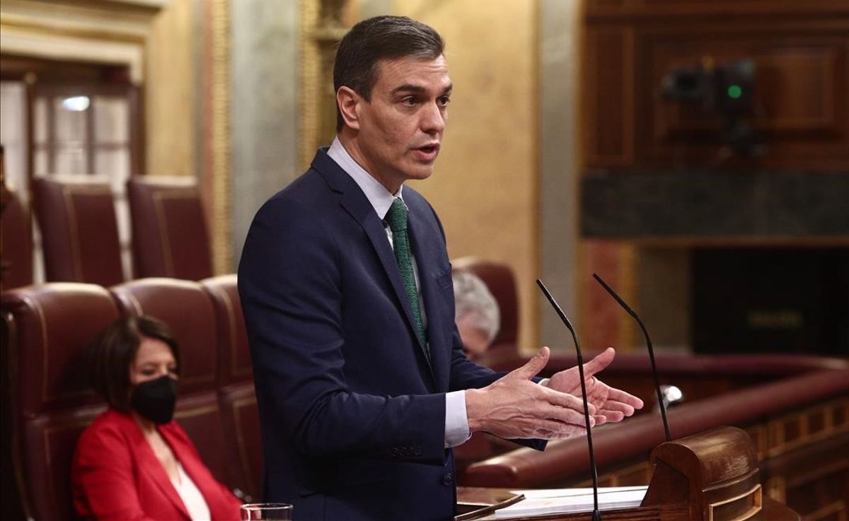Pedro Sánchez ante el Parlamento español