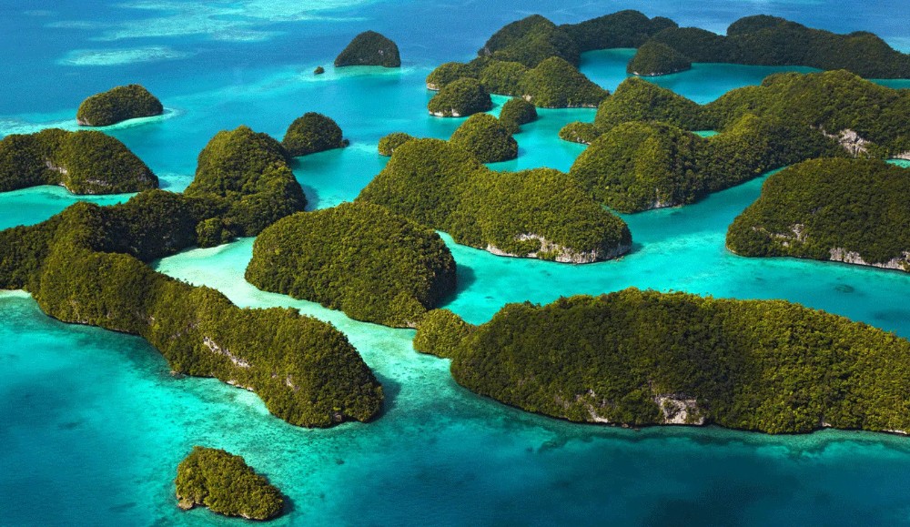 Rocks Islands, Palau, vistas desde el aire