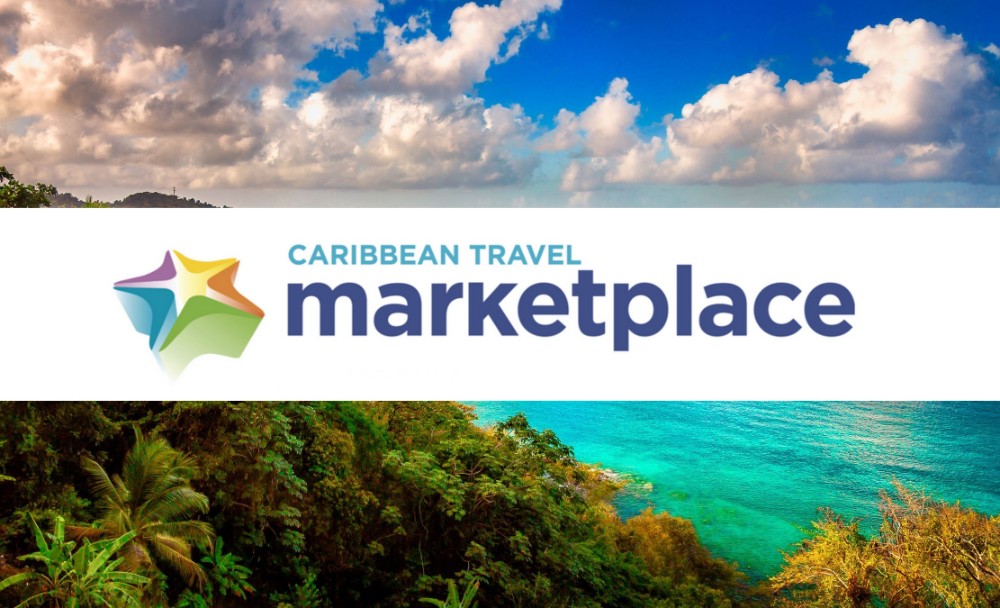 playa del Caribe y cintillo con el logo del CTM
