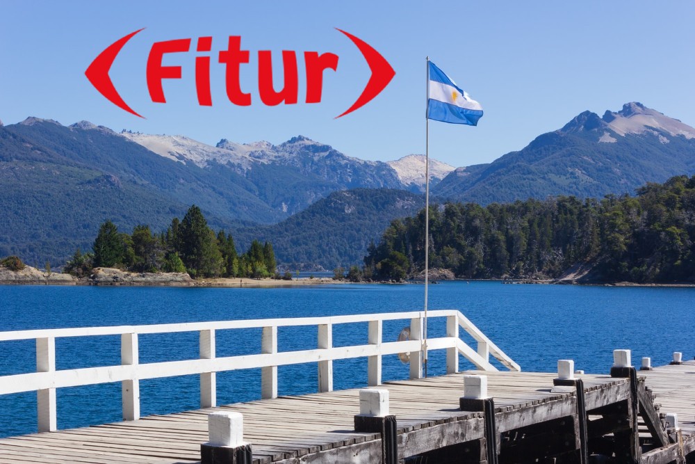 Argentina, bandera, logo de FITUR