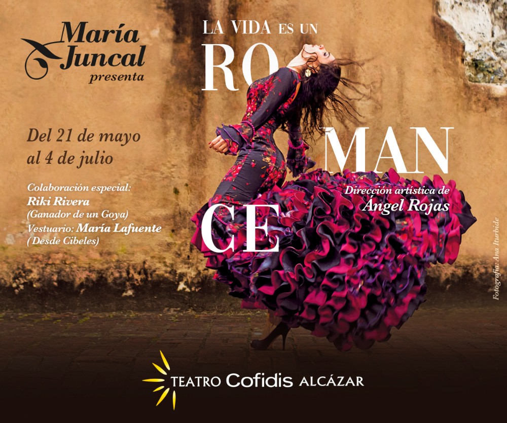 Cartel del espectáculo de María Juncal