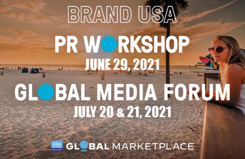 poster de eventos de Brand USA Global Marketplace