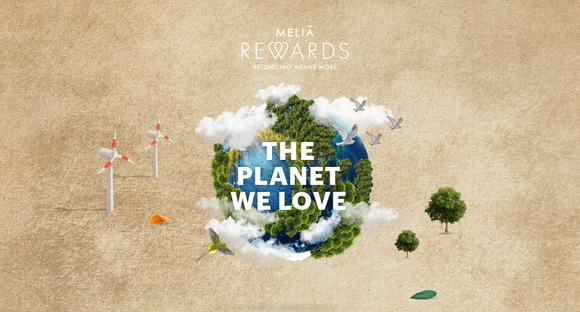 Meliá the planet we love campaña cartel
