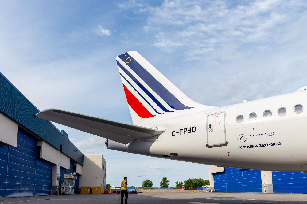Air France, cola de avión