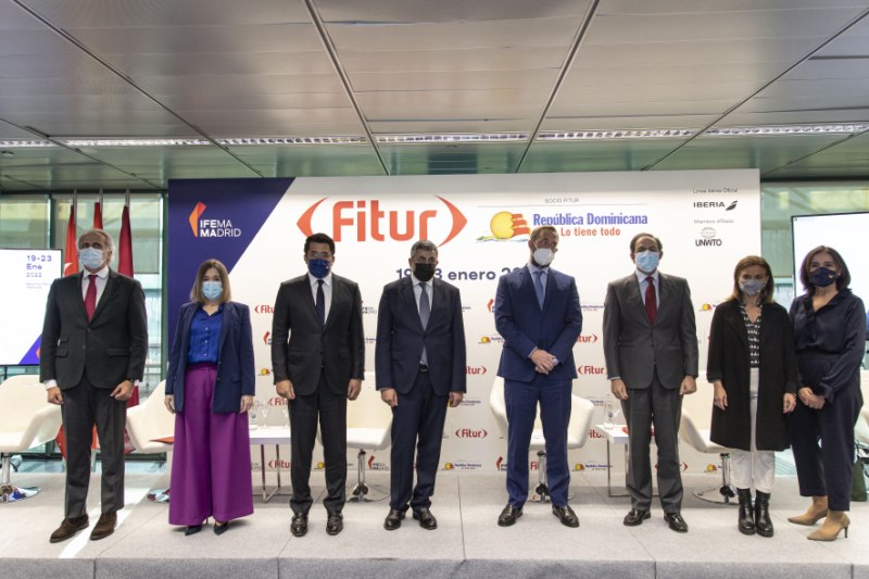 Personalidades que intervinieron en conferencia de prensa sobre FITUR 2022/ Foto: IFEMA 