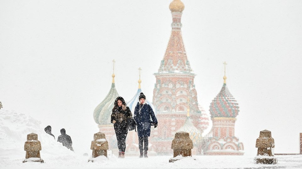 Moscú bajo nieve