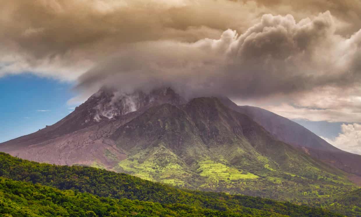 volcanes en el Caribe