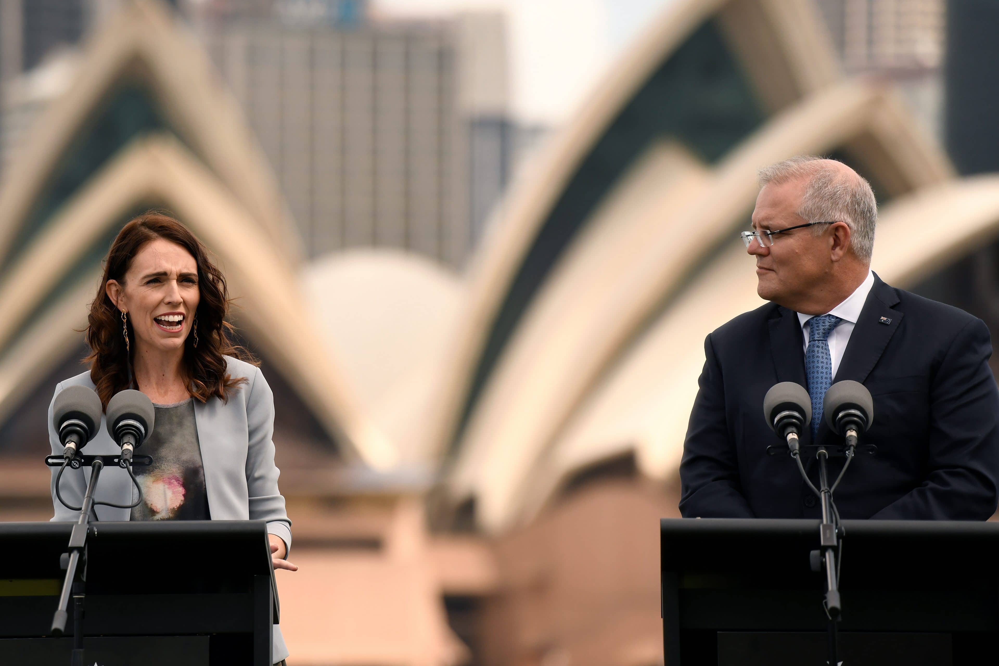 los primeros ministros de Australia y Nueva Zelanda