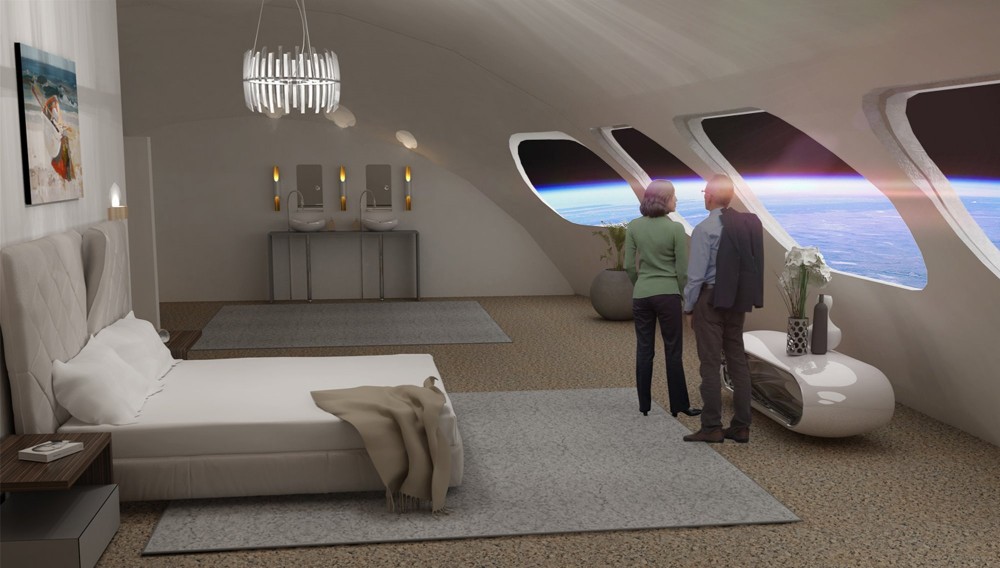 proyecto habitación en resort espacial