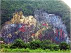 Cuba: Realizan trabajos de preservación del Mural de la Prehistoria del Valle de Viñales