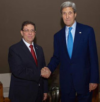John Kerry y Bruno Rodríguez sostuvieron reunión constructiva en Cumbre de las Américas