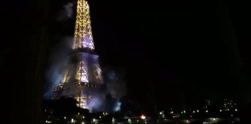 Incendio cerca de la Torre Eiffel no se relaciona con atentado de Niza