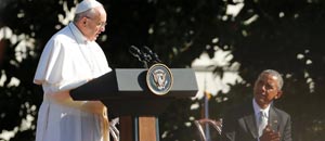 Papa aboga por sociedades justas y compromiso contra cambio climático
