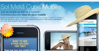 Cuba: Sitio de Sol Meliá Cuba lanza su versión para reservas desde móviles